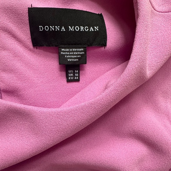 Donna Morgan Lavender Side Tie Dress - Picture 2 of 3